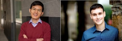 Head shots of Huaicheng Li (left) and Chris Thomas (right)