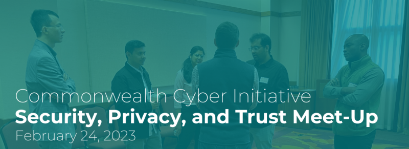 People standing in a circle talking